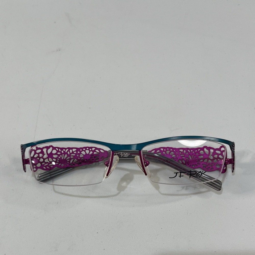 JF Rey Felicia Womens Eyeglass Frame‎ 2685 Floral Metal Plastic 46 15 115 New